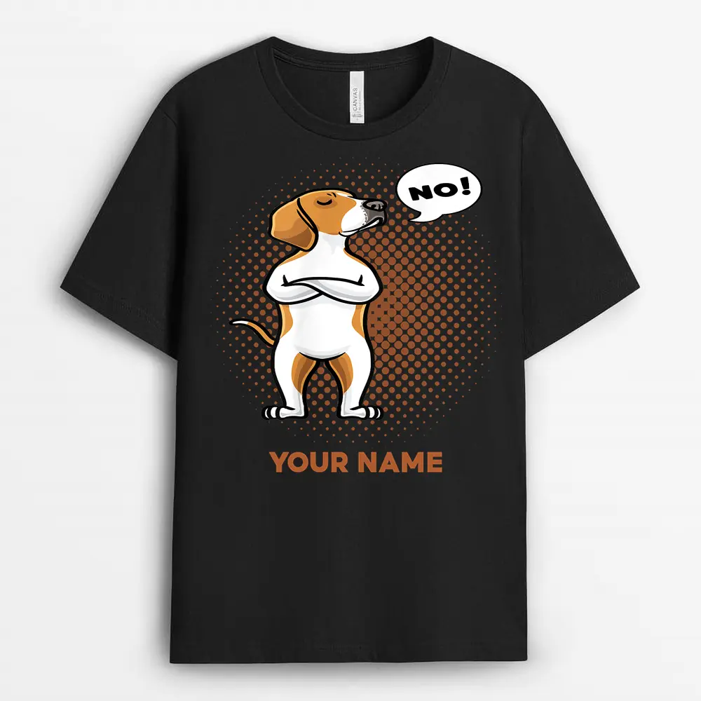 Custom Name American Foxhound Stubborn Dog T Shirt