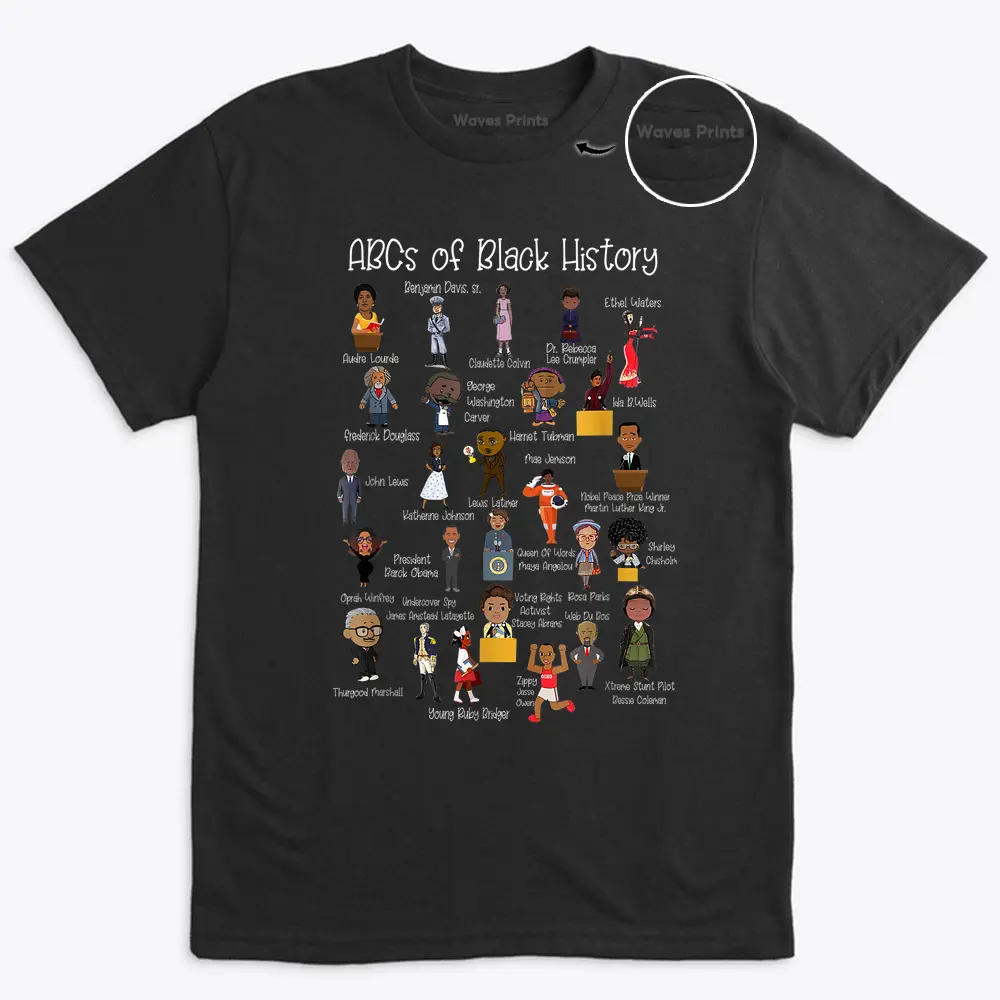 Abcs Of Black History Month Pride Teacher T-Shirt